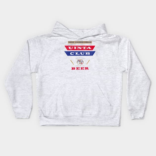 Uinta Club Beer Retro Defunct Breweriana Kids Hoodie by darklordpug